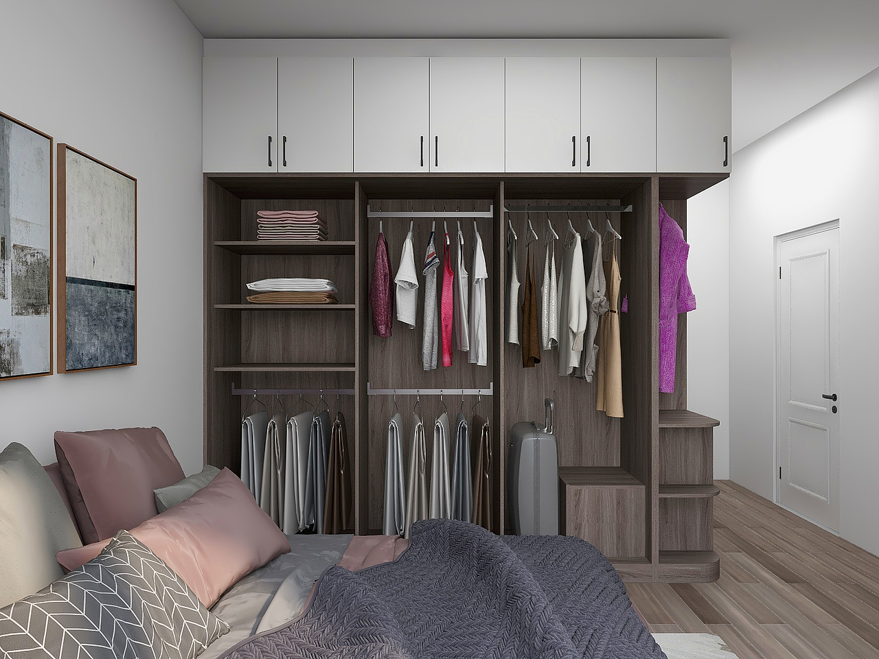 衣柜作品信息创作时间2021/03/21收录收藏夹查看更多嘻嘻0定制家具