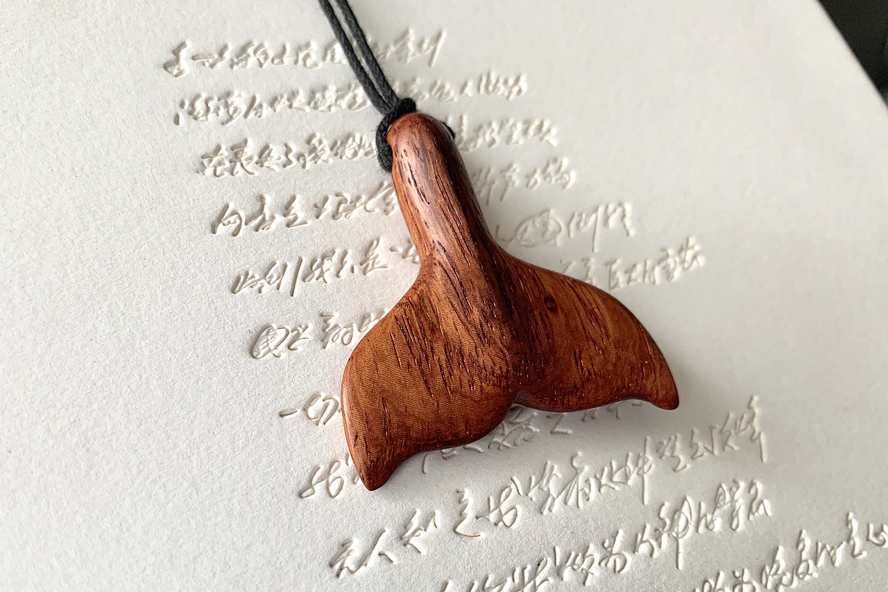 木雕鲸鱼尾巴|手工艺|首饰设计|sansei三生_临摹作品-站酷zcool