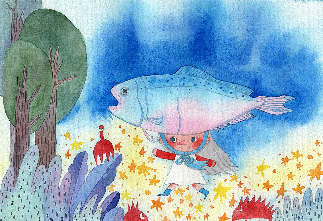 《鱼》（图ZMTUzMTI1ODA0） - 绘本 - 站酷设计师小梨子anner原创素材 - 站酷ZCOOL