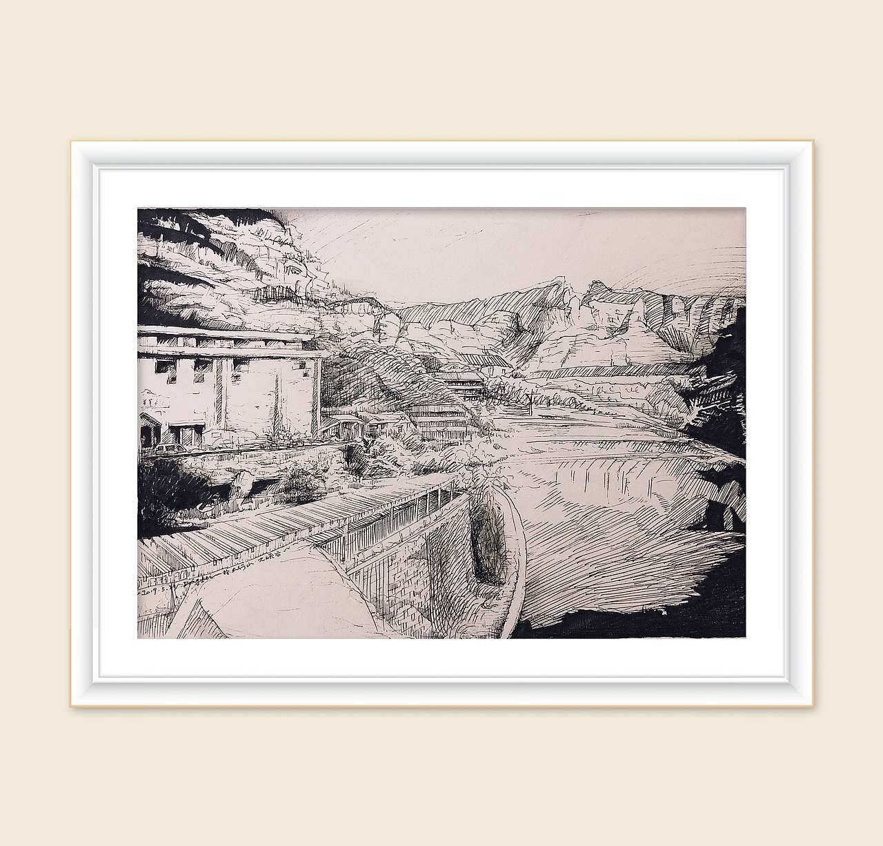 太行山写生（图ZMTU5NTI0ODAw） - 绘画 - 站酷设计师咖啡虫子原创素材 - 站酷ZCOOL