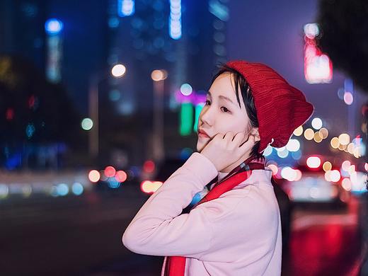 圣诞夜景人像