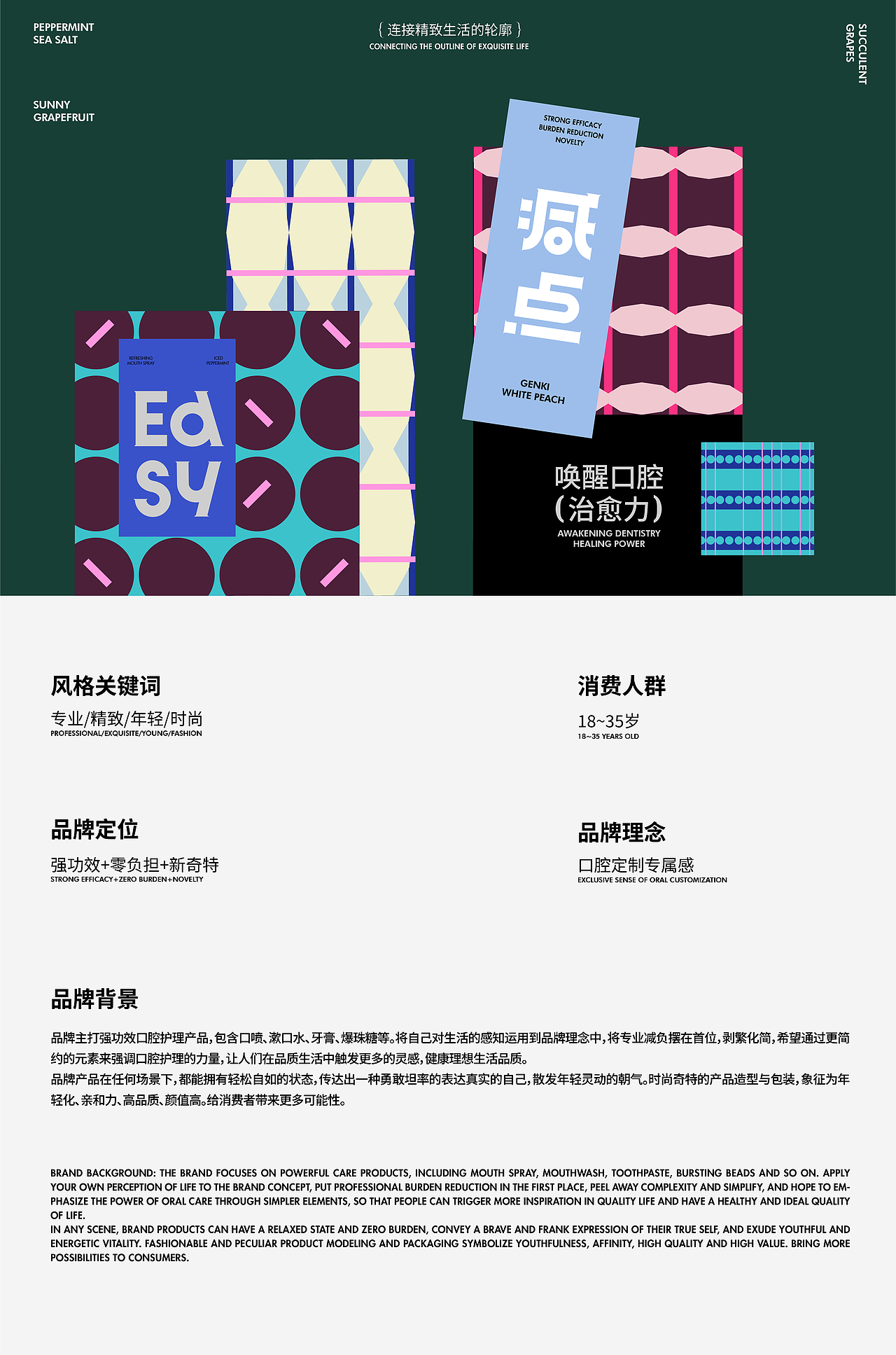 《减点》口腔护理品牌设计—连接精致生活的轮廓