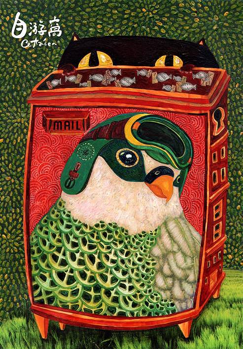 Title：寄情（图ZMjMyMjQ5NjQ=） - 艺术插画 - 站酷设计师陳姵含_夏水弥生原创素材 - 站酷ZCOOL