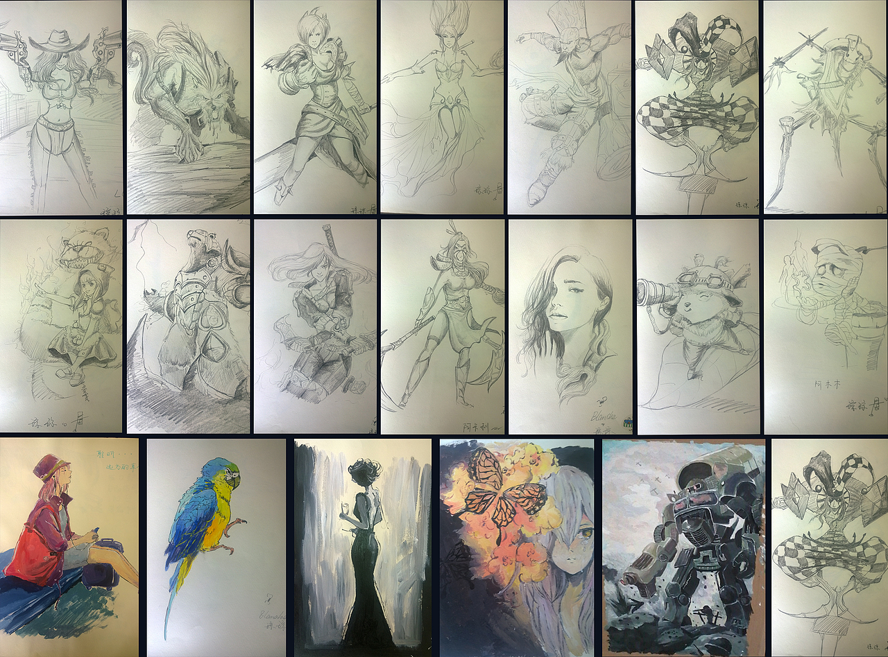 练习（图ZNTAyNTc2MDQ=） - 艺术插画 - 站酷设计师本本樱原创素材 - 站酷ZCOOL