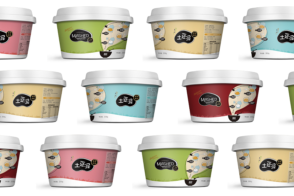 薯花土豆泥包装（图ZNjA1NjEwMTI=） - 包装 - 站酷设计师执锐品牌视觉设计原创素材 - 站酷ZCOOL