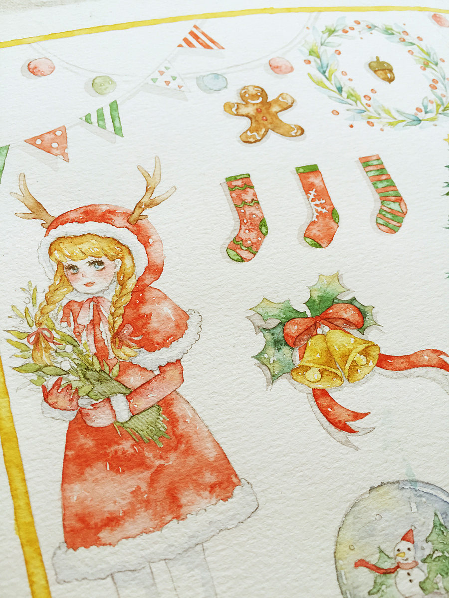 原创作品:圣诞手账