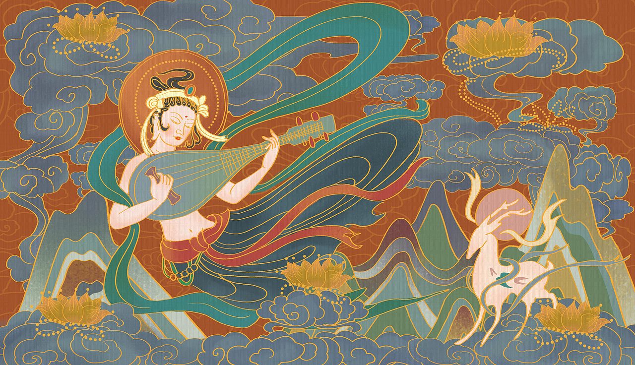 敦煌飞天伎乐舞