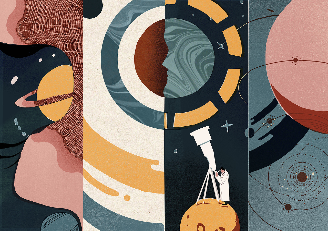 Extra-terrestrial Life, Editorial illustration, 20 New technology trends, 2020