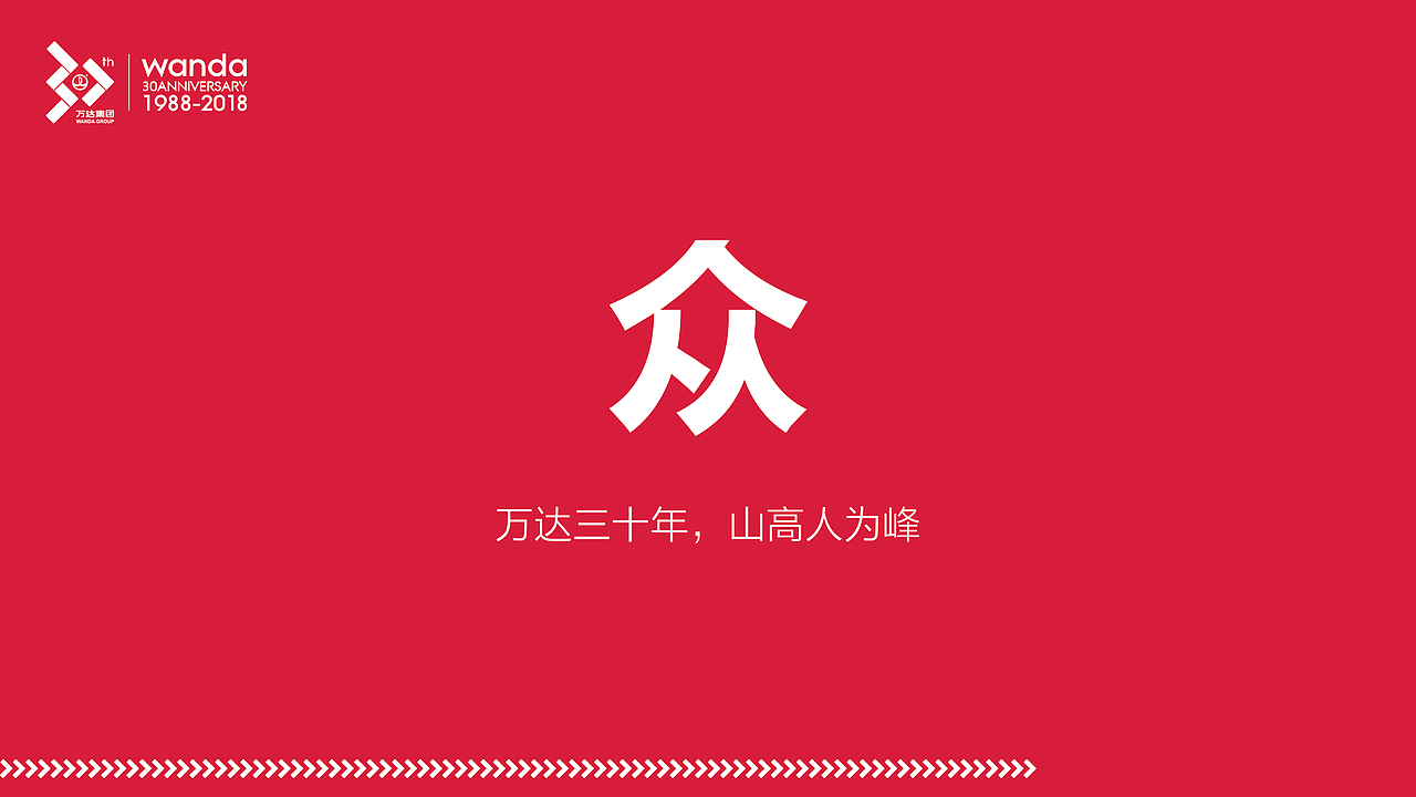 万达三十年 · 众志成城