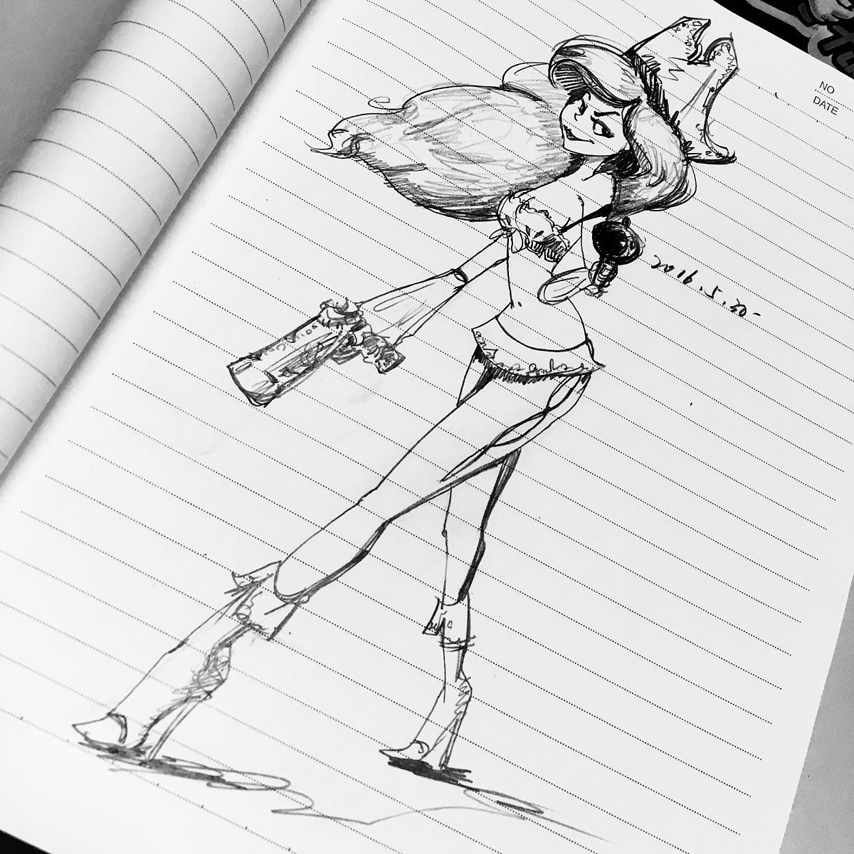 条纹本上的五分钟专注