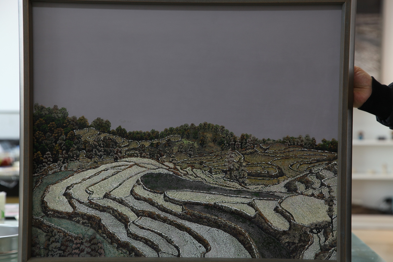 《居山雪韻》（圖ZMjUzMDAyNDE2） - 繪畫 - 站酷設(shè)計(jì)師漆藝愛(ài)好者原創(chuàng)素材 - 站酷ZCOOL