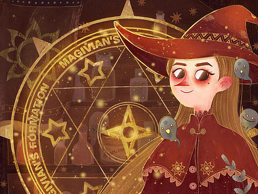 【兒插】魔法師的商店（個人主頁-ZNDE5MDMxMjQ=） - 兒童插畫 - 站酷設計師齊落原創(chuàng)素材 - 站酷ZCOOL