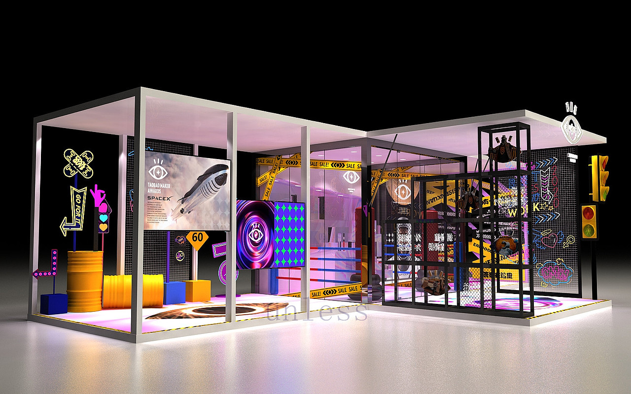 赛博朋克风格快闪店