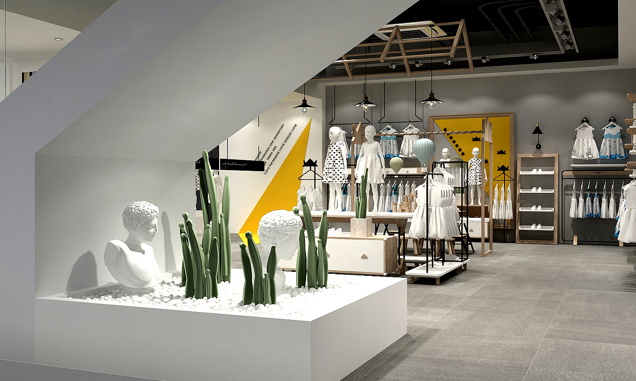 小鬼当家童装生活馆设计（图ZMjAzMTE3NjA0） - 建筑/空间 - 站酷设计师wayue原创素材 - 站酷ZCOOL