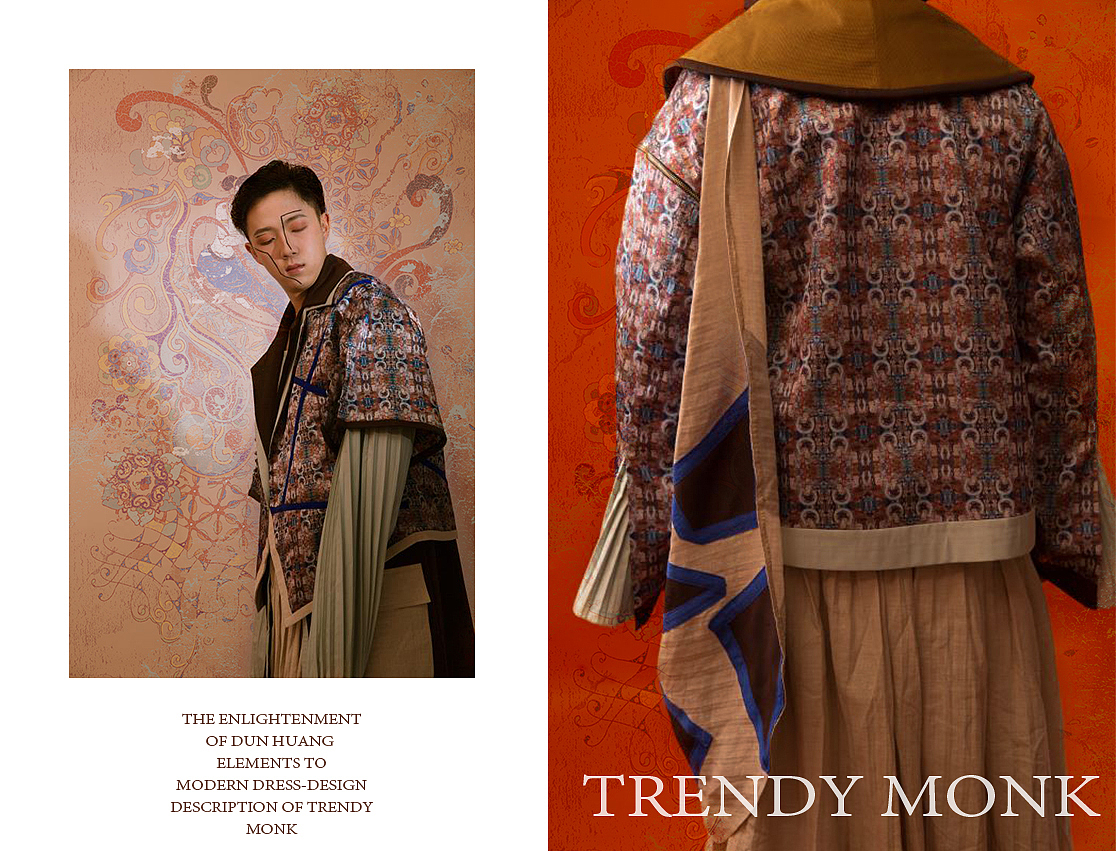 #2020青春答卷#《潮僧》服装设计（图ZMjA3MTc5MzAw） - 其他服装 - 站酷设计师江汉大学设计学院服装设计原创素材 - 站酷ZCOOL