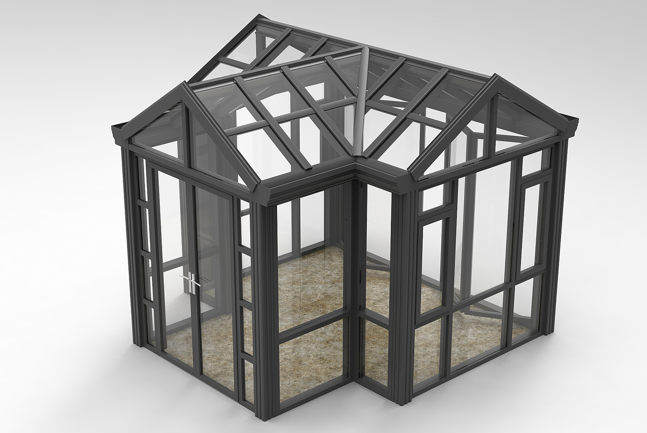 阳光房造型示意图