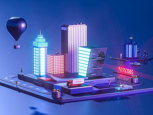 3D场景建模渲染