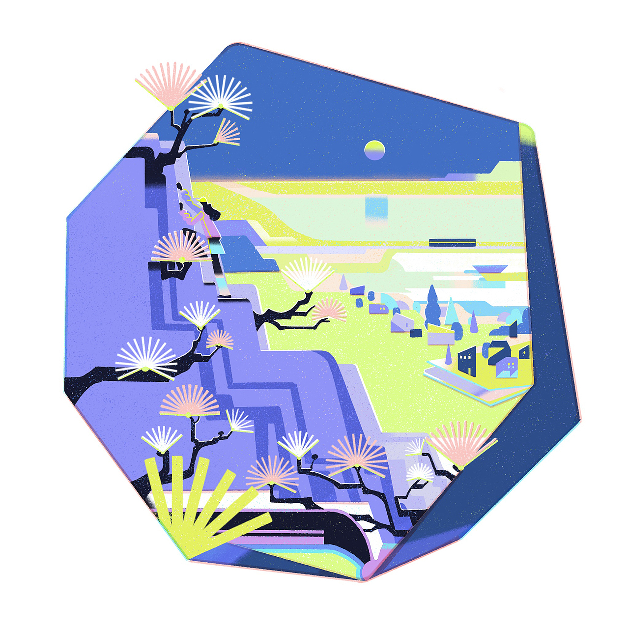 系列插画《石与宇宙》（图ZMjkwMjk0MDQ0） - 艺术插画 - 站酷设计师禾稻原创素材 - 站酷ZCOOL