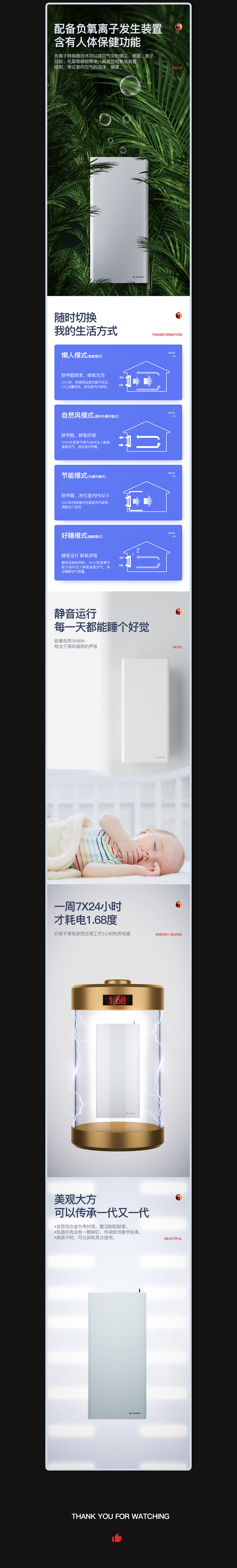 线下新风机详情页设计