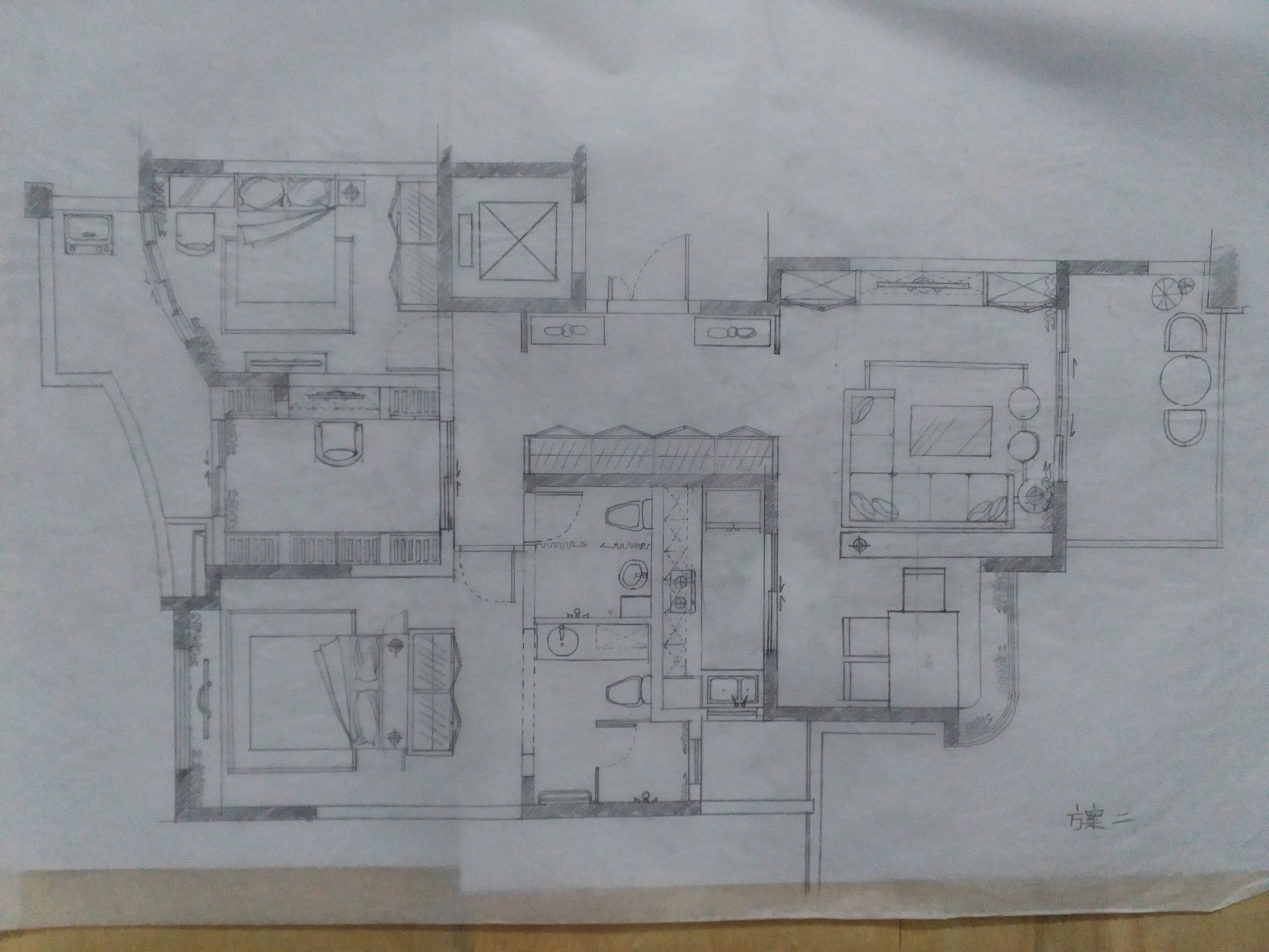 房屋平面设计图手绘图片