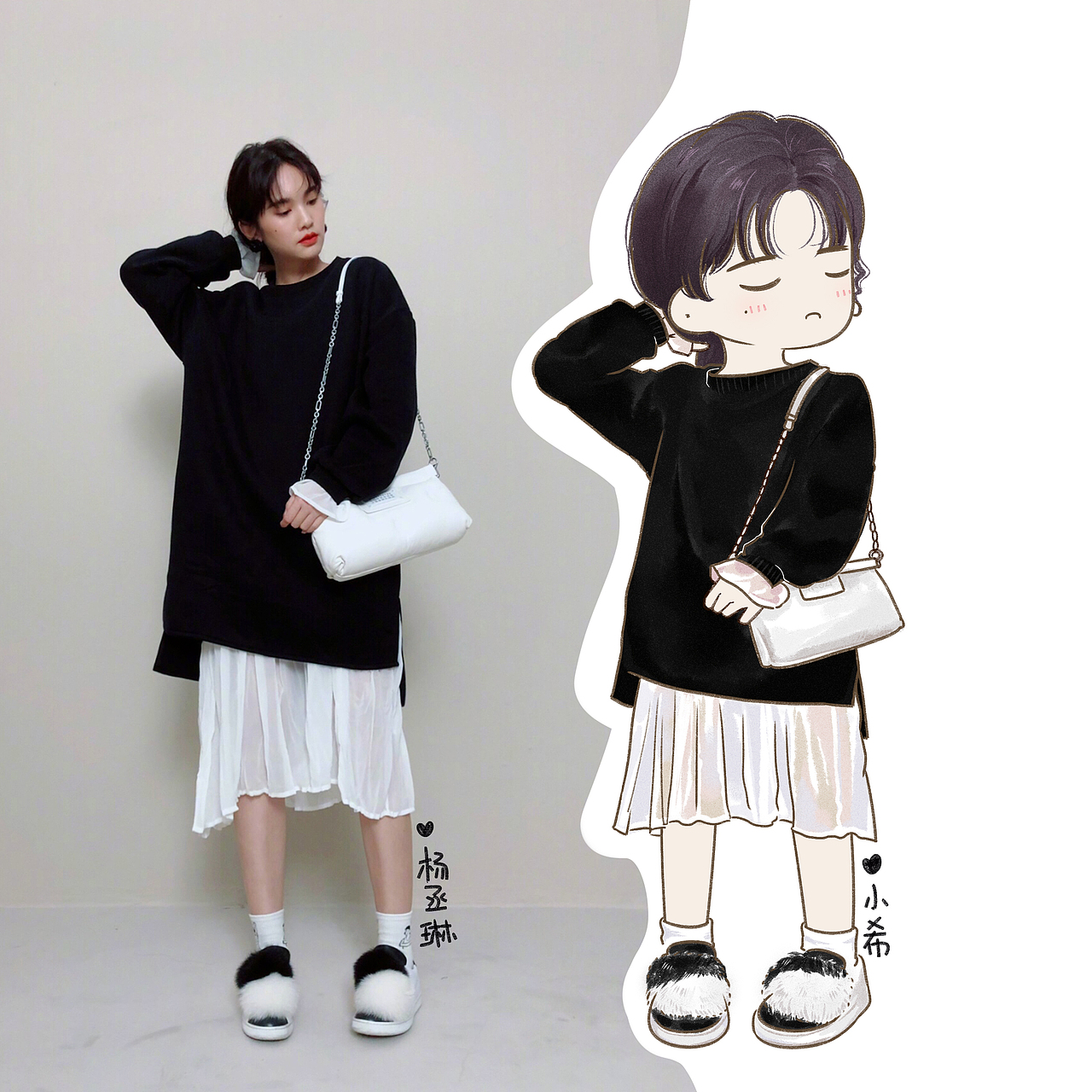 杨丞琳（图ZMTUwNTI0MjQ0） - 新锐潮流插画 - 站酷设计师小希与阿树原创素材 - 站酷ZCOOL