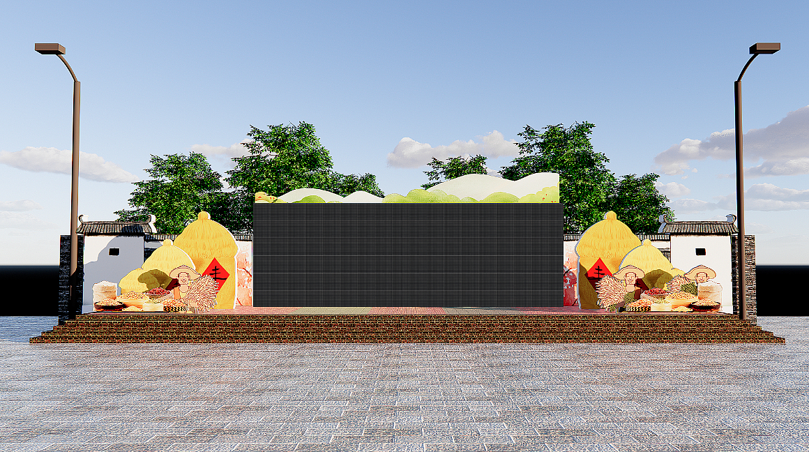 舞台效果图（图ZMjI5ODQwNzMy） - 其他三维 - 站酷设计师酱子设计原创素材 - 站酷ZCOOL