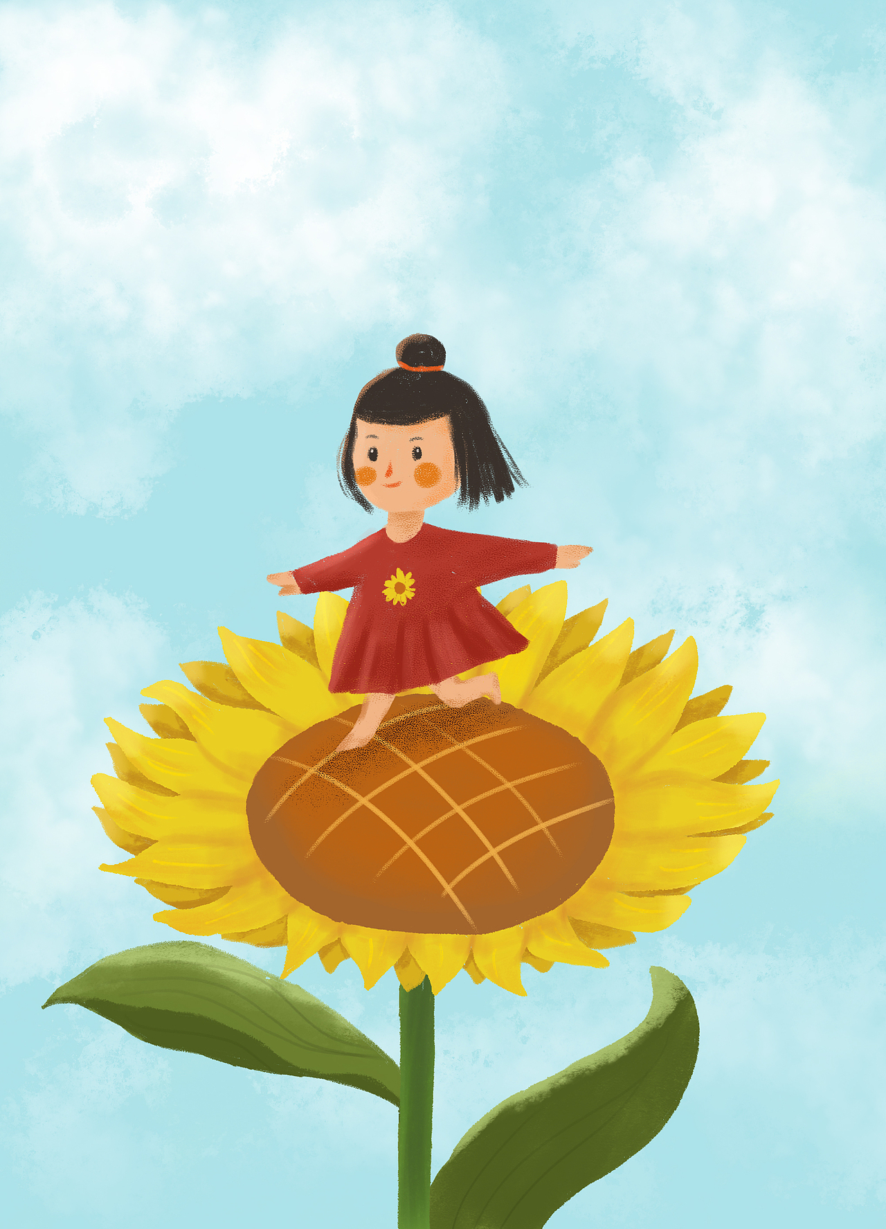 可爱原创练习的插画