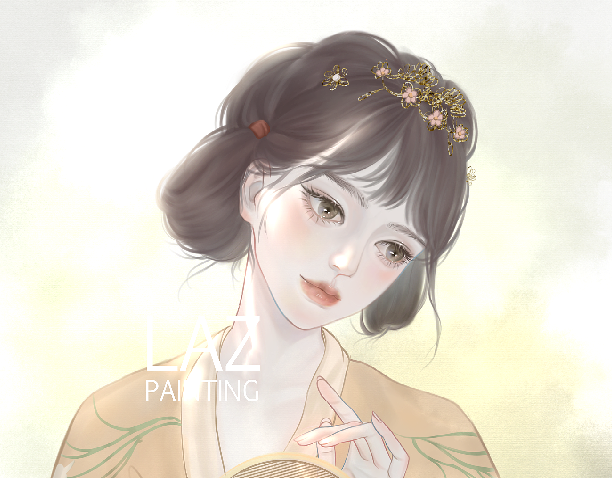 古风少女插画|Laz（图ZMjU2NDA3MjUy） - 商业插画 - 站酷设计师Lazcat懒懒原创素材 - 站酷ZCOOL