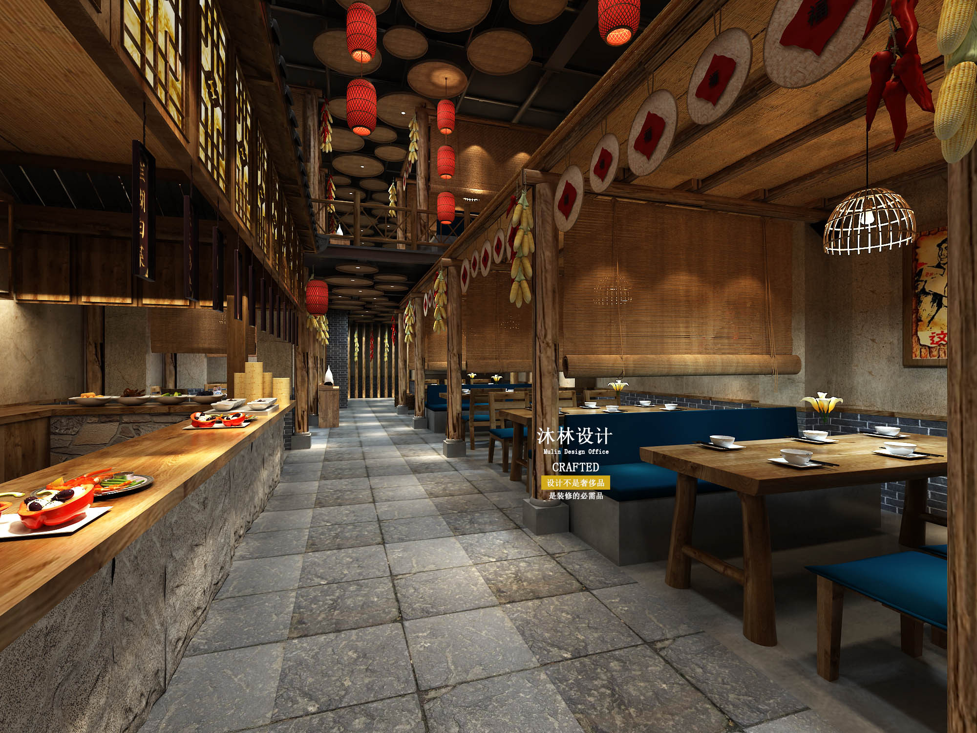 印象小馆餐厅设计火锅店设计|太原餐饮设计沐林设计