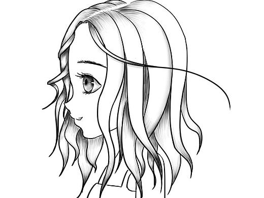 女生頭像線稿練習(xí)（個(gè)人主頁-ZNDA5MDM0Mjg=） - 創(chuàng)作習(xí)作 - 站酷設(shè)計(jì)師your二十爸爸原創(chuàng)素材 - 站酷ZCOOL