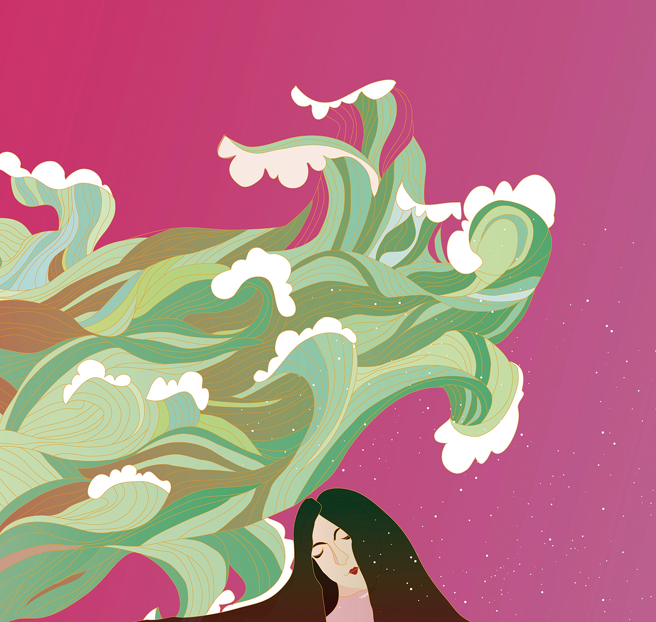 浪（图ZNjA5NTkyNjA=） - 创作习作 - 站酷设计师粒粒Lily267原创素材 - 站酷ZCOOL