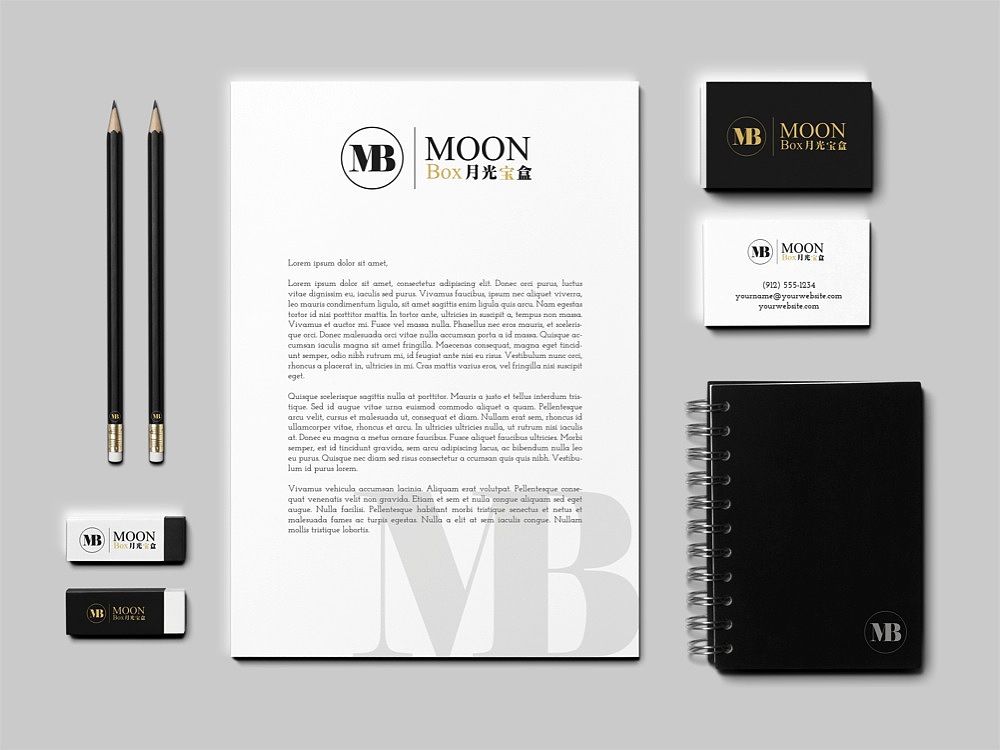 品牌 | Moon Box标志设计（图ZOTA0ODY3NTI=） - Logo - 站酷设计师NianVisual原创素材 - 站酷ZCOOL