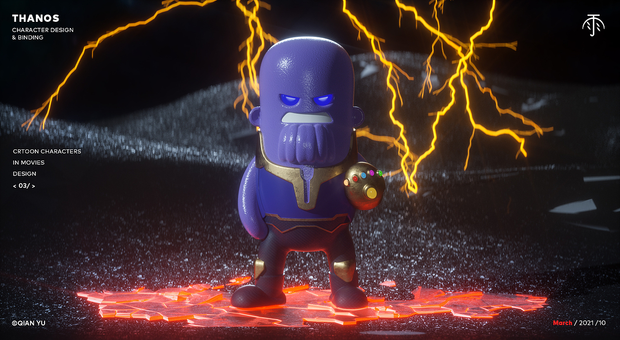 C4D漫威DC卡通人物(Q版场景)