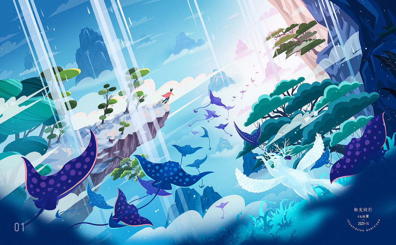 2021插画年终总结（图ZMjg0MTg1OTYw） - 创作习作 - 站酷设计师风车车同学原创素材 - 站酷ZCOOL