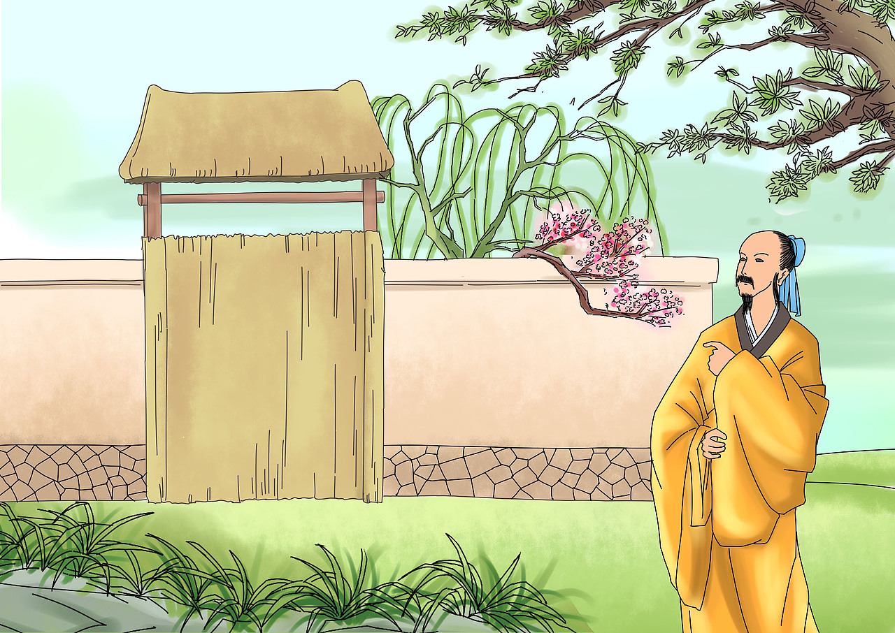 古诗插画（图ZNzY4MjMyNDg=） - 商业插画 - 站酷设计师Koey位移原创素材 - 站酷ZCOOL