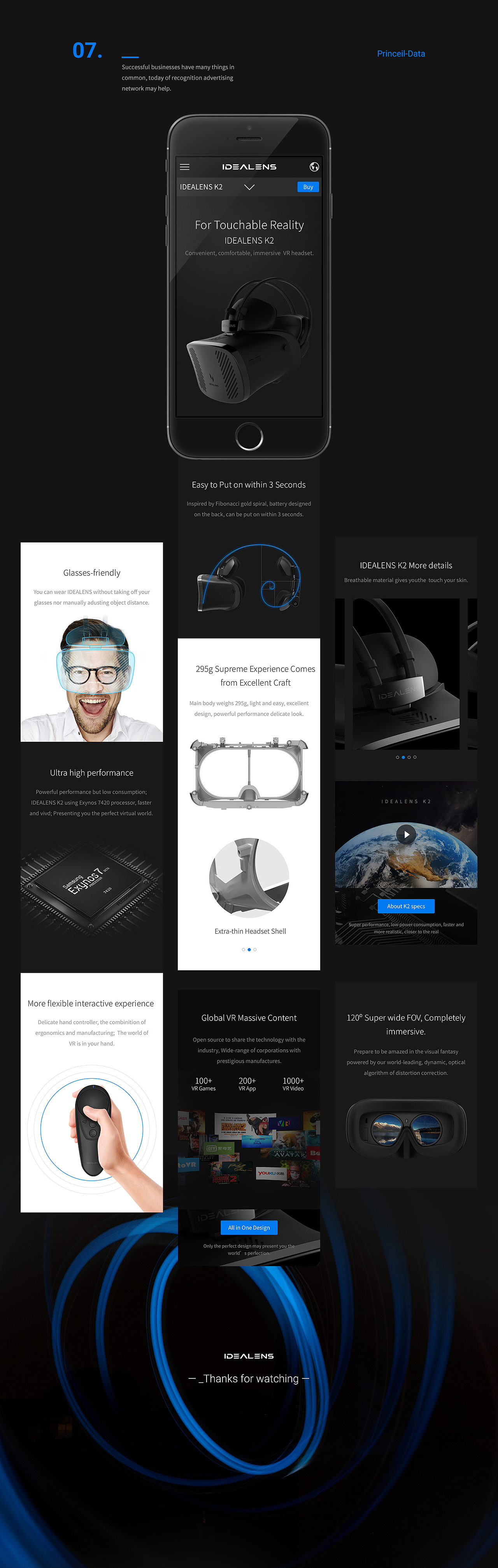 VR IDEALENS Official Website(图ZNjY2MDc3MTY=) - 其他网页 - 站酷设计师Charlie_Xie原创素材 - 站酷ZCOOL