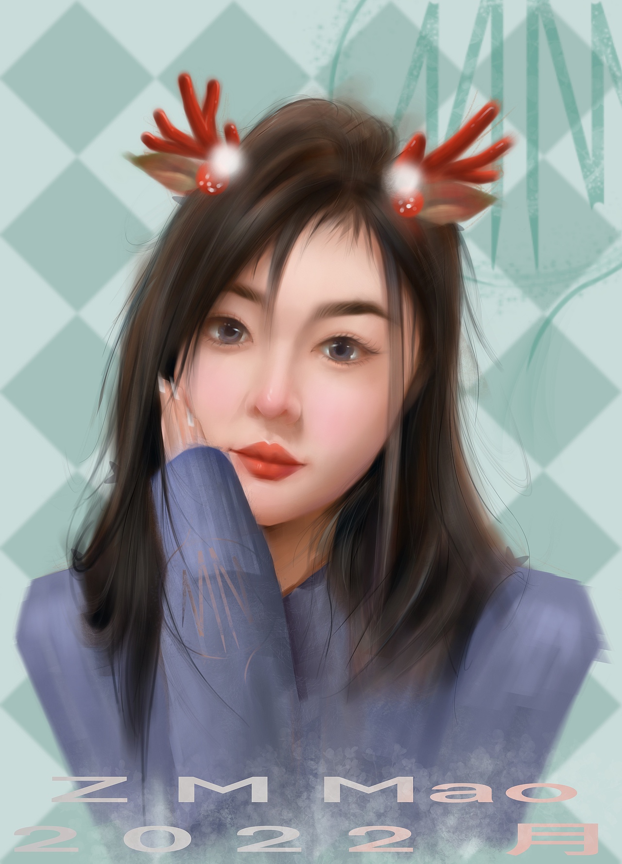 2022 1玥（图ZMjg1MzM4NTY4） - 创作习作 - 站酷设计师赵毛Mao原创素材 - 站酷ZCOOL
