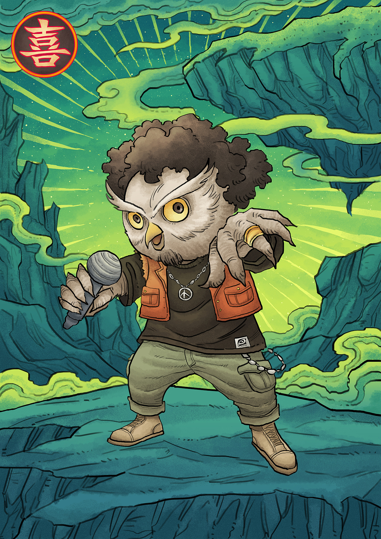 猫头鹰形象插画系列（图ZMTU3MDMxNjA0） - 商业插画 - 站酷设计师木田火山原创素材 - 站酷ZCOOL