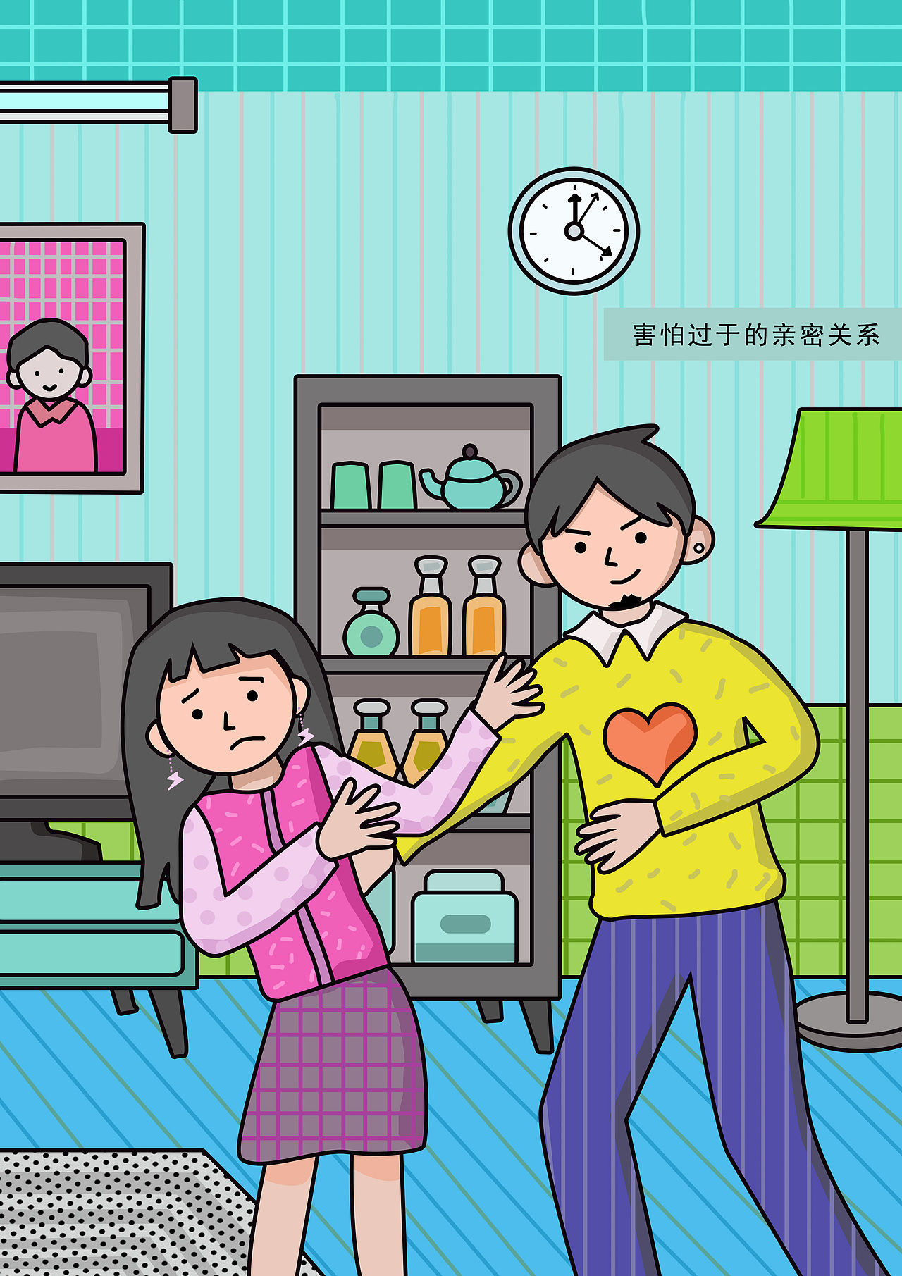 女性恐婚心理系列（图ZMjE2NjAwNTM2） - 商业插画 - 站酷设计师许上寅原创素材 - 站酷ZCOOL