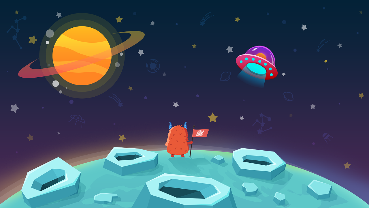 星球上送行的外星人|插画|创作习作|糊小鱼没烧糊 - 原创作品 - 站酷