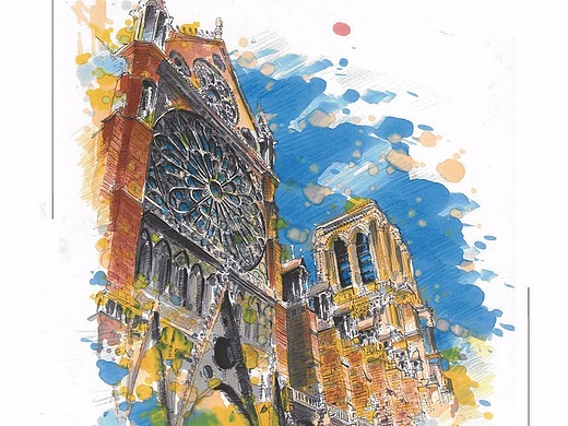 建筑,城市规划高清临摹色彩效果图