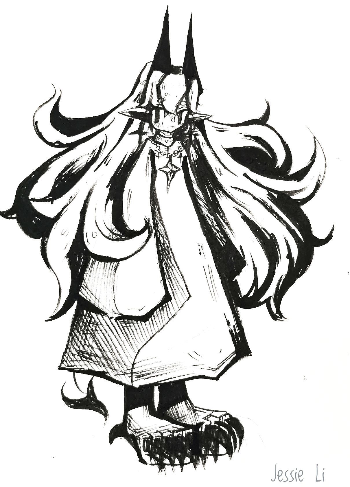 2022人物设计黑白篇