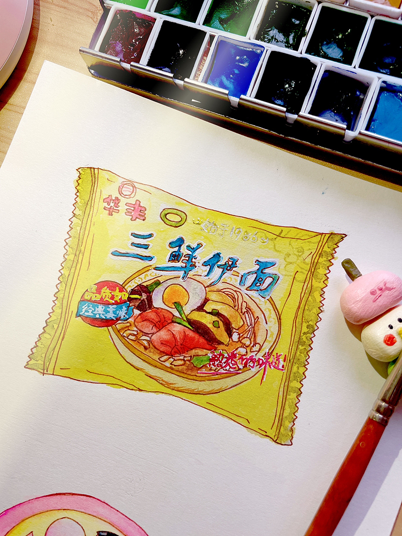 【鋼筆淡彩】大灣區(qū)8090懷舊童年零食（圖ZMzM2MTc2MDE2） - 商業(yè)插畫 - 站酷設(shè)計(jì)師六個(gè)橙原創(chuàng)素材 - 站酷ZCOOL