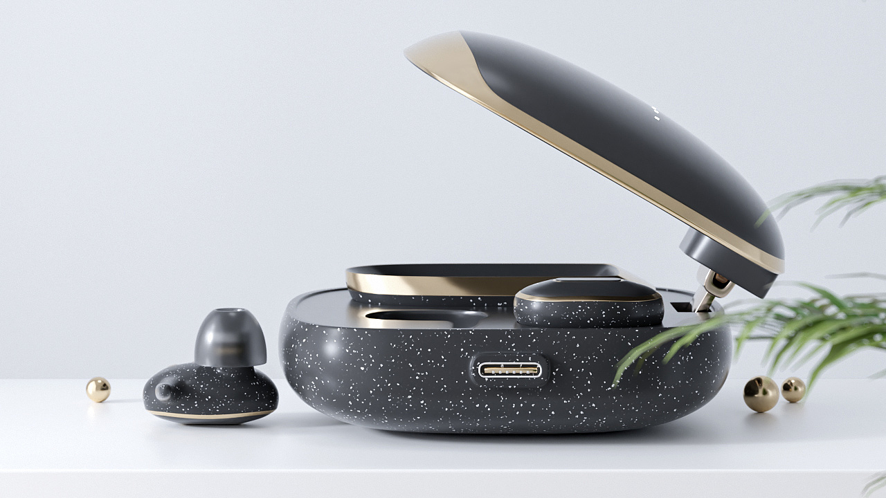 蓝牙耳机/建模渲染