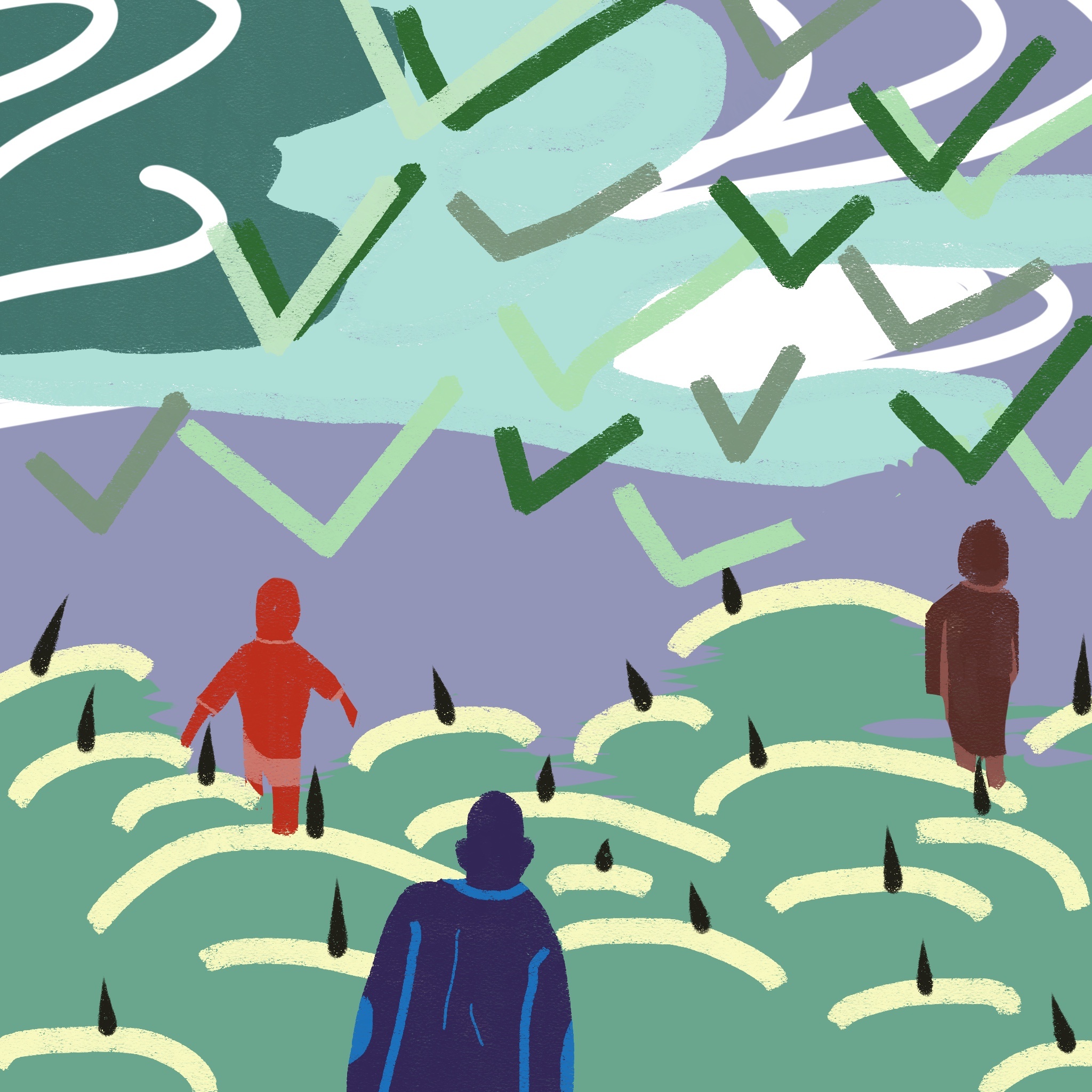 迷茫|插画|创作习作|尚尚2020 - 原创作品 - 站酷 (zcool)