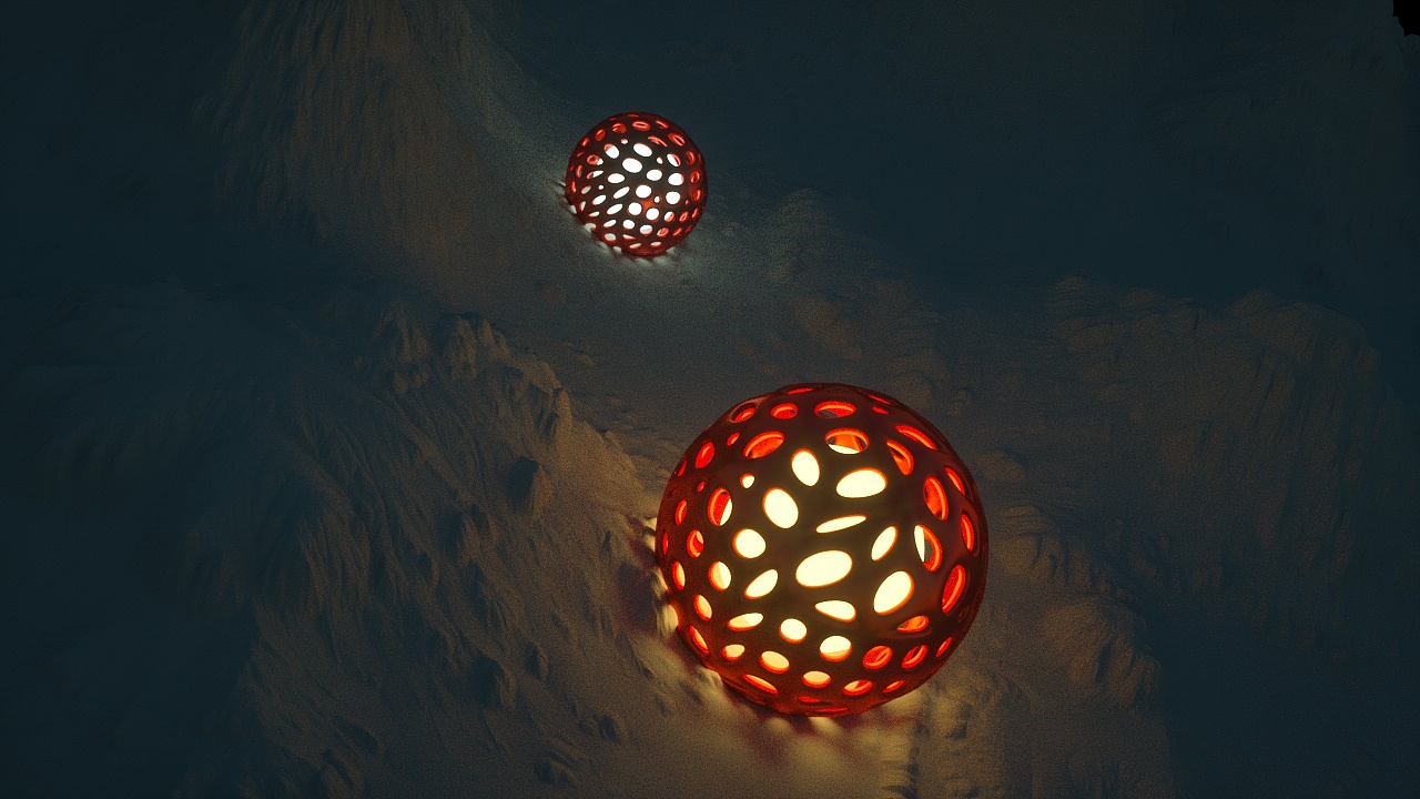 oc渲染山地场景