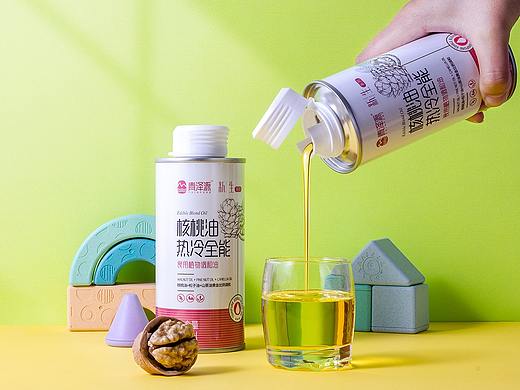 食用油热冷两用核桃油产品摄影