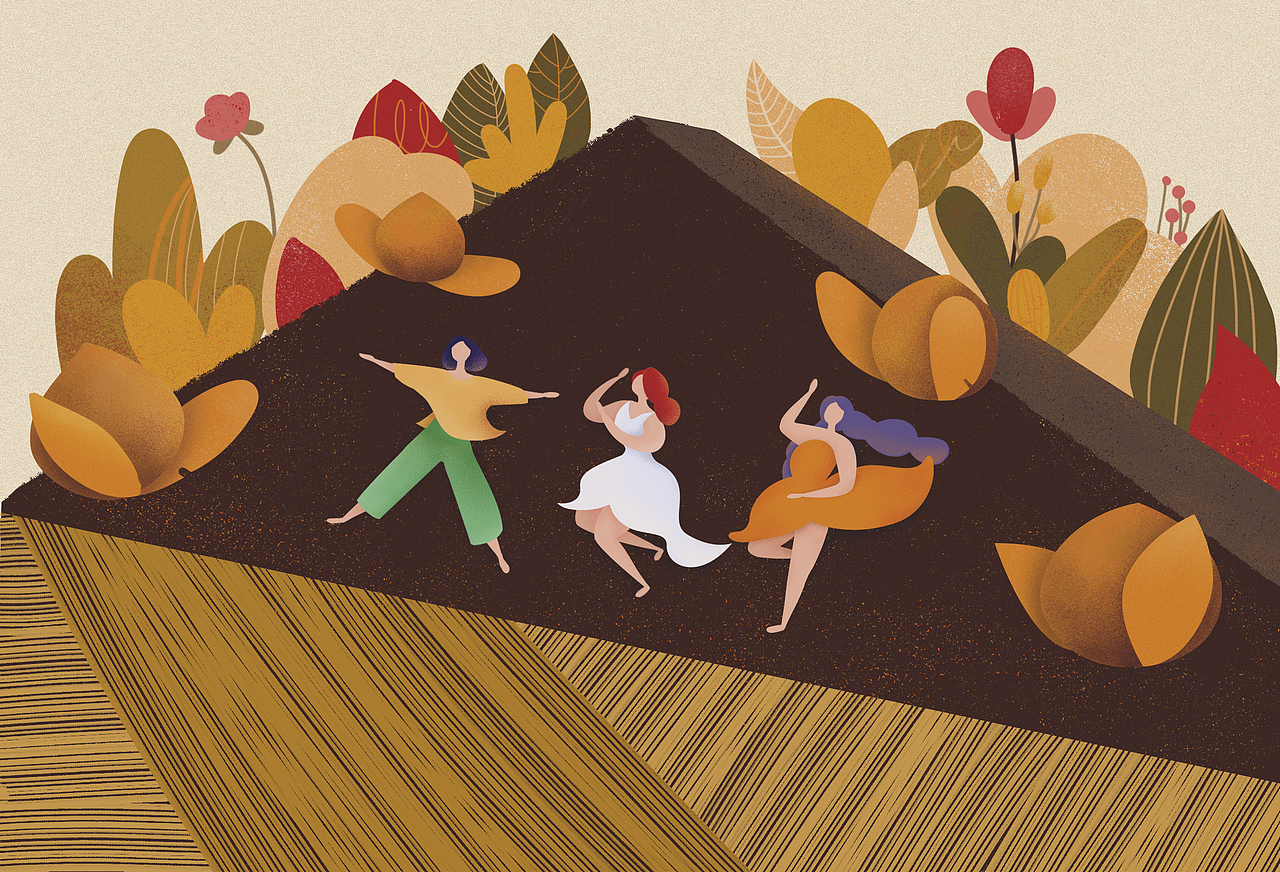 春夏秋冬-季节创意插画及应用（图ZMTY0NjIwODY0） - 商业插画 - 站酷设计师LL47原创素材 - 站酷ZCOOL