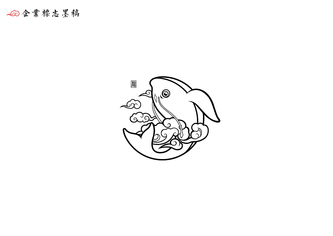 鲲宝儿童游泳中心logo设计