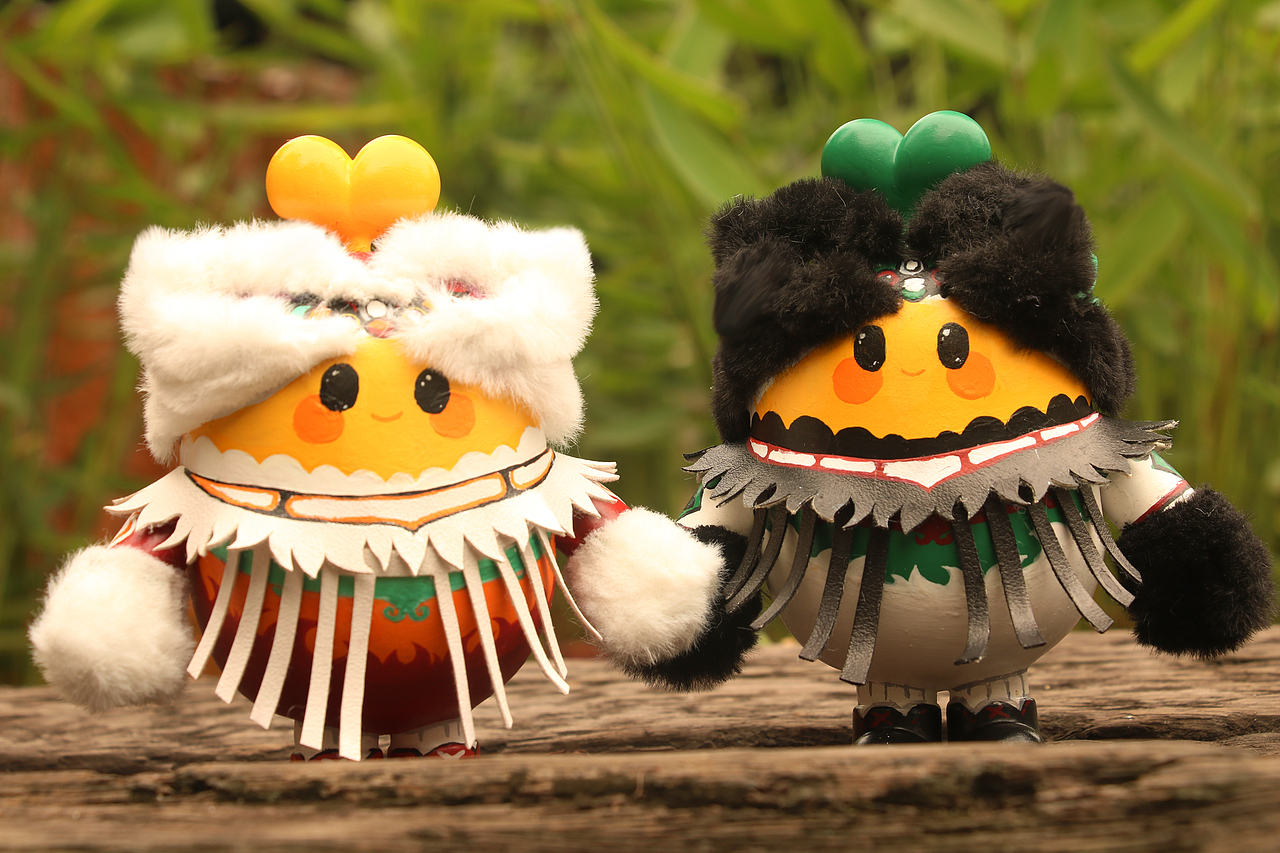 阿里巴巴公益爱豆实体涂装——南狮豆